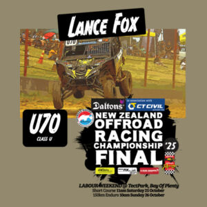 U70 Lance Fox ORANZ Finals 2025 Tee Shirt - All Colours - All Sizes Design