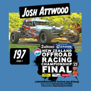 197 Josh Attwood ORANZ Final Tee - all colour garments, all sizes, guaranteed quality Design