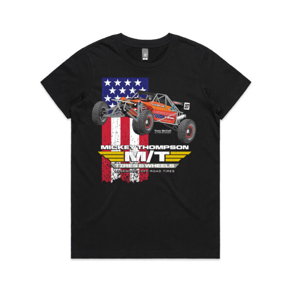 Mickey Thompson Pro1 Racer Tony McCall - Womens Tee Shirt all sizes Thumbnail