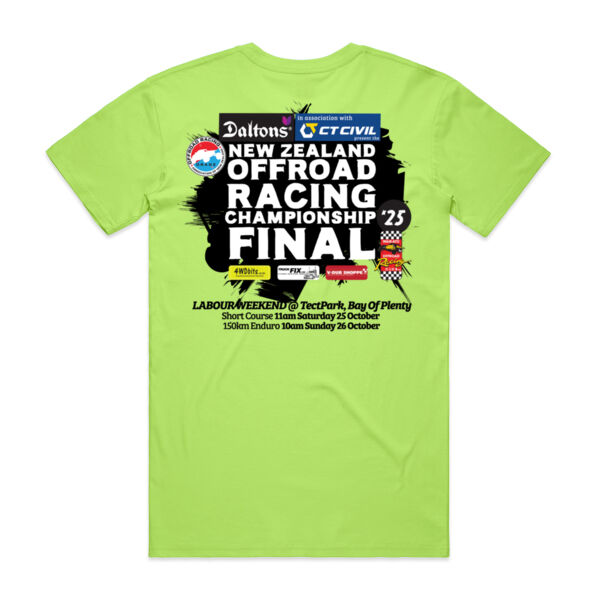 ORANZ NZ Offroad Racing Championship 2025 FINAL tee shirt - All colours, all sizes Thumbnail