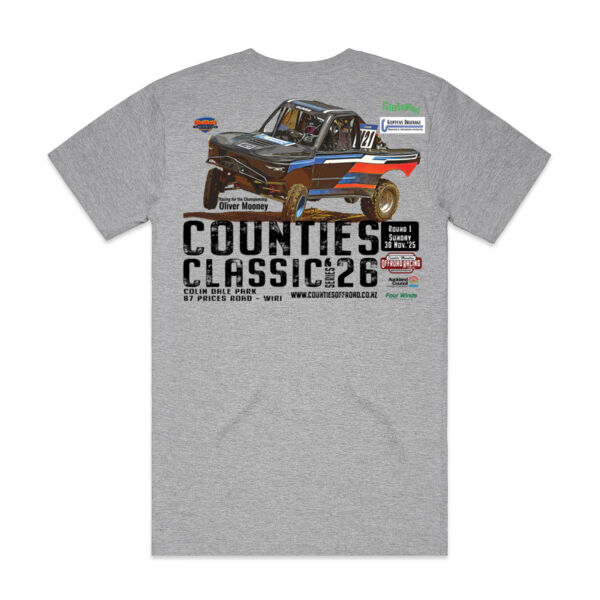 The Counties Classic 2026 Oliver Mooney Mens Tee - limited colours - all  adult sizes -quality guaranteed Thumbnail