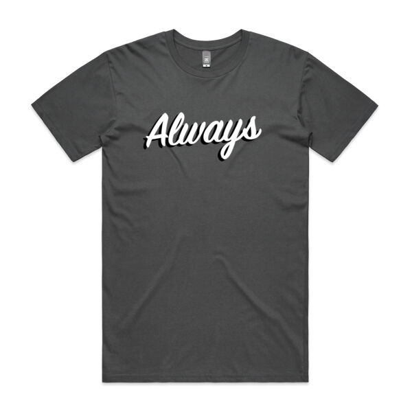 Always Running With Steve Mens Adult Tee - full range of colours - all sizes - Quality Gauranteed Thumbnail