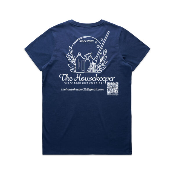 The Housekeeper Ladies Tee Shirt - White Lettering - All sizes - All Colours - Quality Gauranteed Thumbnail