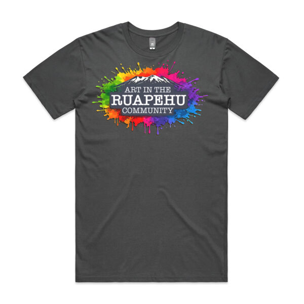 Art in the Ruapehu Community mens tee - all colours, all sizes, quality gauranteed Thumbnail