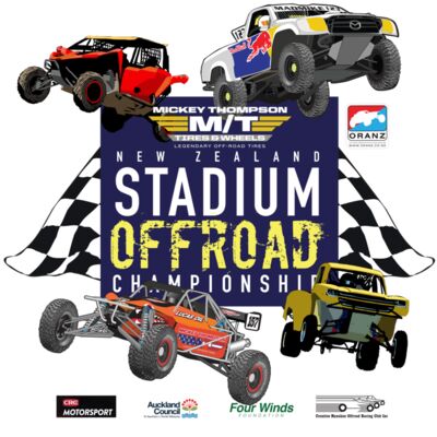 Mickey Thompson New Zealand Stadium Offroad Championship Tee Shirt Thumbnail